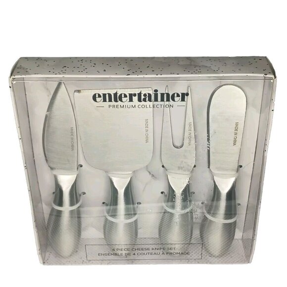 NEW. Prestige 4 Piece Knife Set Cheese - Premium Collection Entertainer Unopened - Picture 1 of 6
